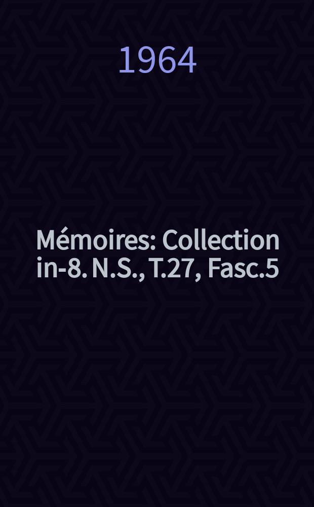 Mémoires : Collection in-8. N.S., T.27, Fasc.5 : Les Perspectives de la démocratie en Afrique