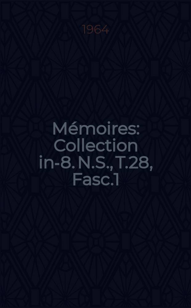 M&eacute;moires : Collection in-8. N.S., T.28, Fasc.1 : Jules Malou et l'oeuvre congolaise de L&eacute;opold II (1876-1886)