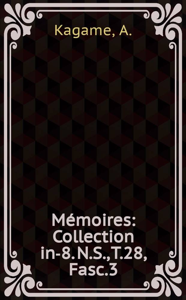 Mémoires : Collection in-8. N.S., T.28, Fasc.3 : Les milie du Bwanda prècolonial