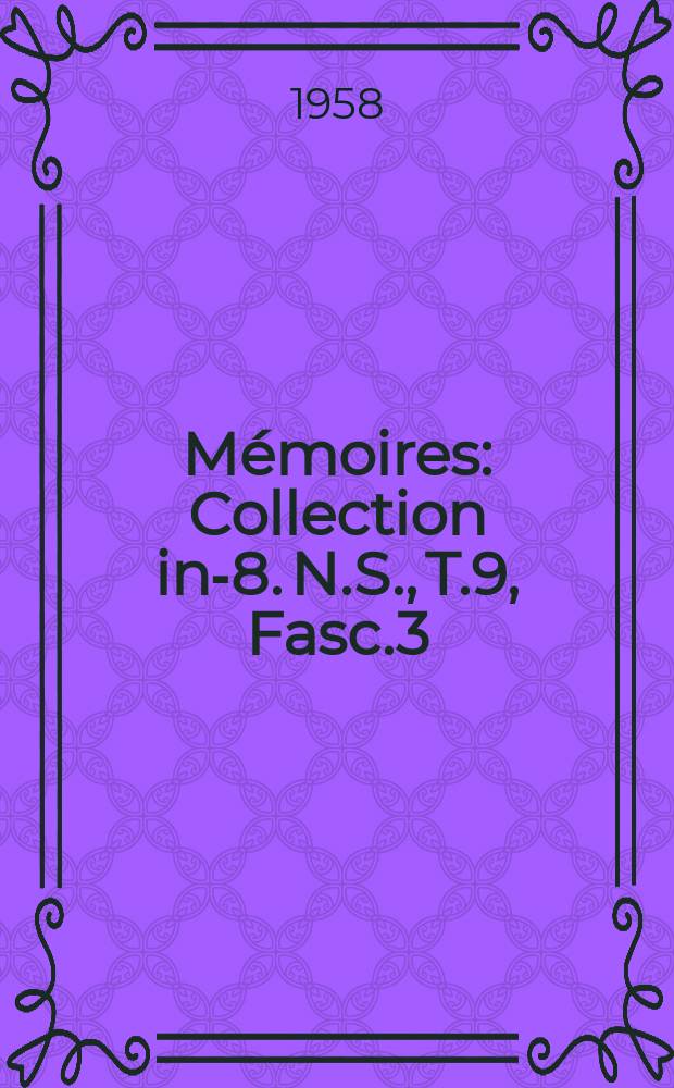 Mémoires : Collection in-8. N.S., T.9, Fasc.3 : Le droit de propriété chez les Móngo-Bokóté