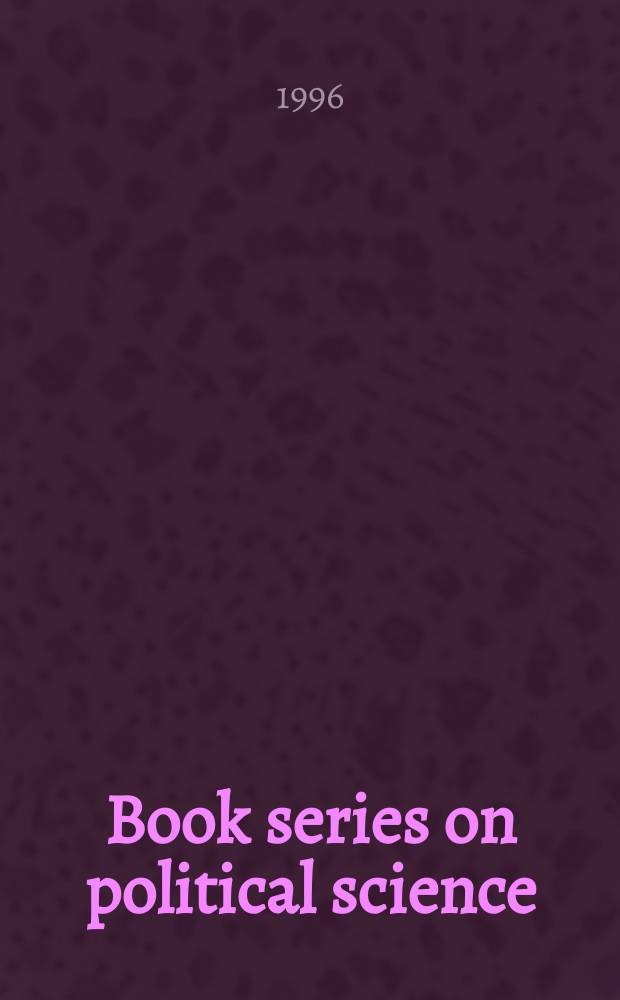 Book series on political science