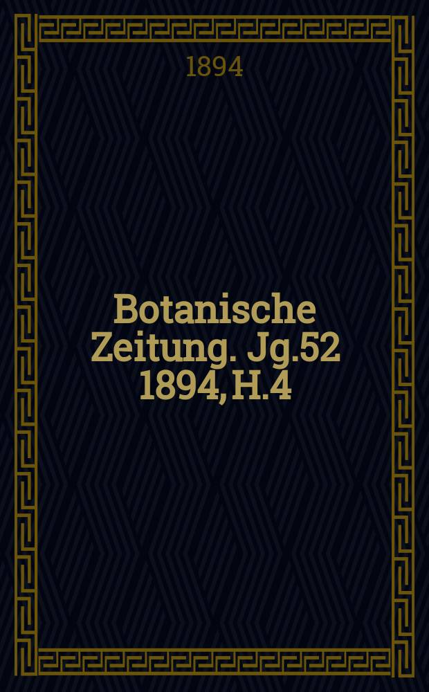 Botanische Zeitung. Jg.52 1894, H.4 : Die Verbreitung von Oryza clandestina Al Braun
