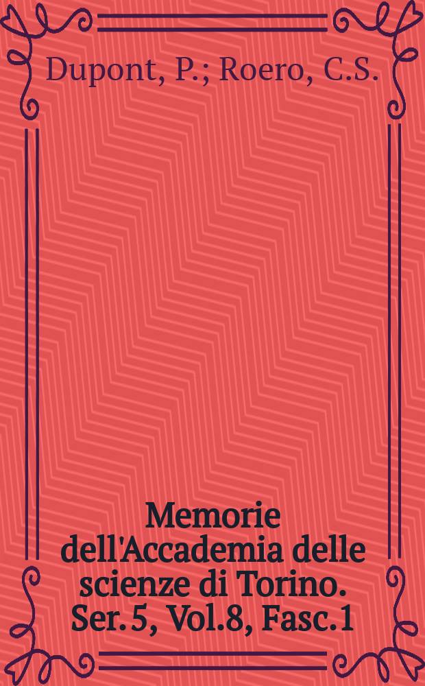 Memorie dell'Accademia delle scienze di Torino. Ser. 5, Vol.8, Fasc.1/2 : Il trattato...