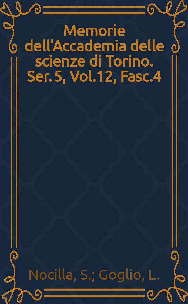 Memorie dell'Accademia delle scienze di Torino. Ser. 5, Vol.12, Fasc.4 : The piston slap in reciprocating engines
