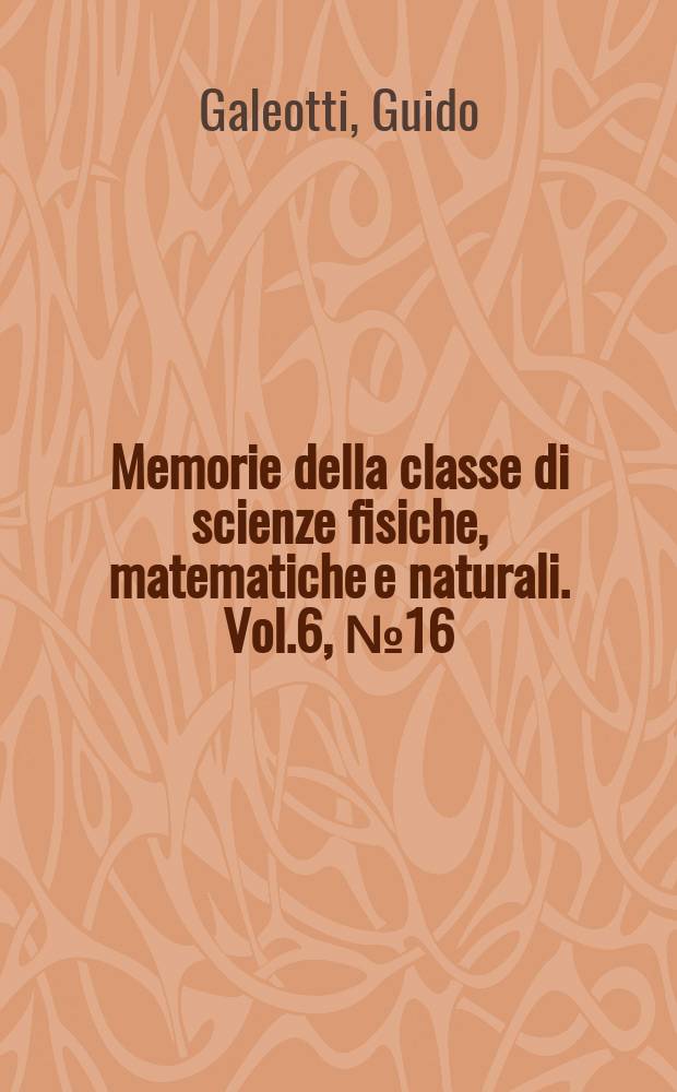 Memorie della classe di scienze fisiche, matematiche e naturali. Vol.6, №16 : Il regime alimentare del contadino italiano