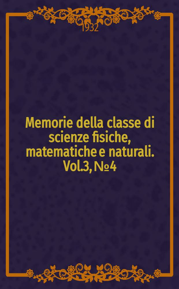 Memorie della classe di scienze fisiche, matematiche e naturali. Vol.3, №4 : Saggio di una nuova trattazione dei numeri e dei polinomi, di Bernouilli e di Euler