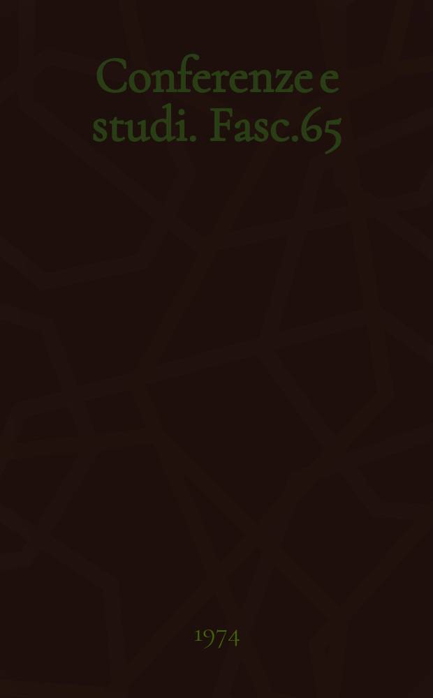 Conferenze e studi. Fasc.65 : Magia, astrologia e religione nel Rinascimento