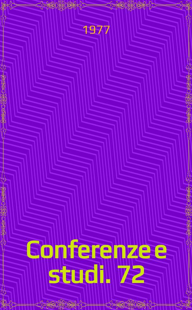 Conferenze e studi. 72 : Chopin in Italia