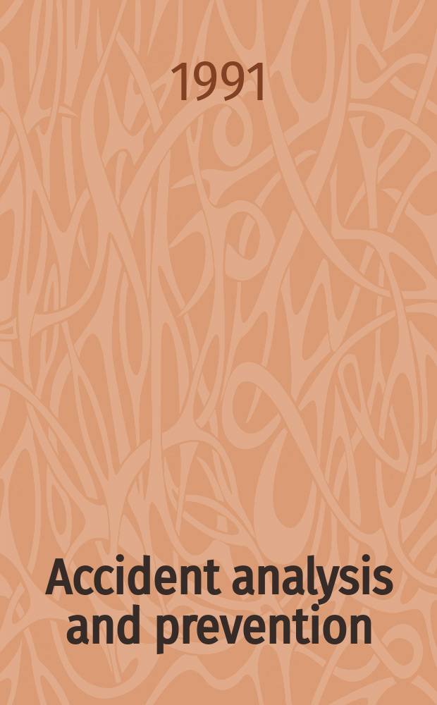 Accident analysis and prevention : An intern. j