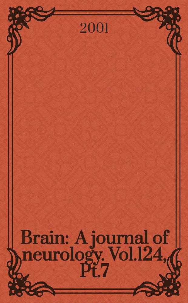 Brain : A journal of neurology. Vol.124, Pt.7