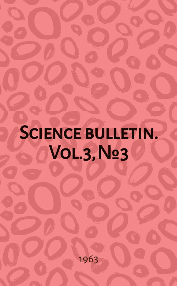 Science bulletin. Vol.3, №3 : Reptiles of the Nevada Test Site