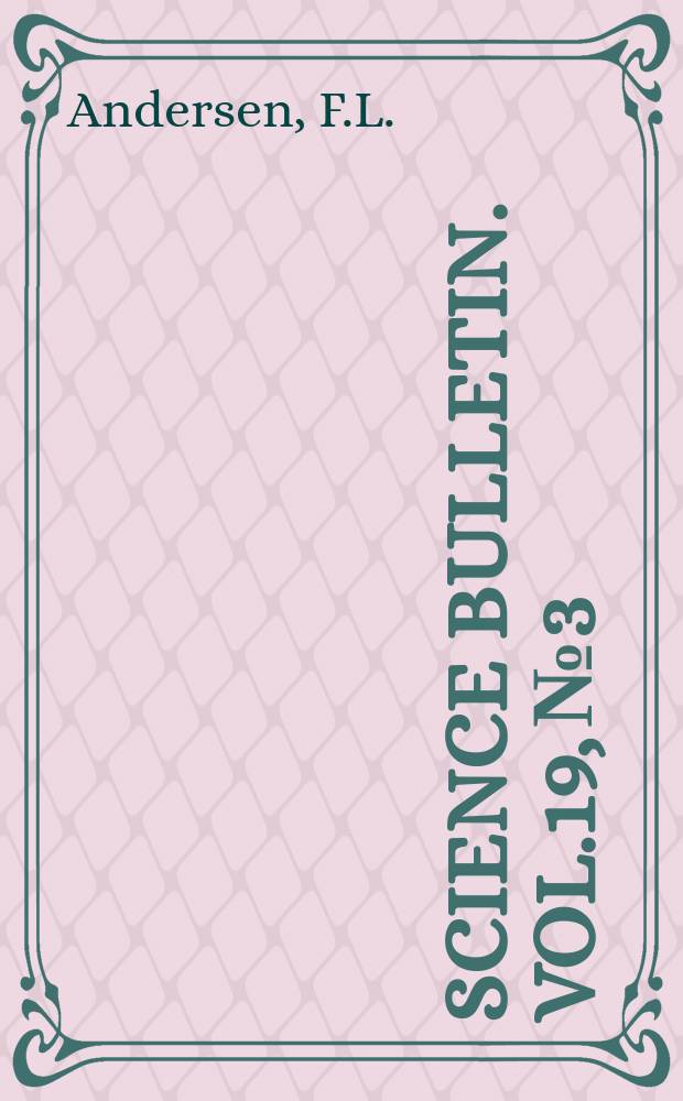 Science bulletin. Vol.19, №3 : A comparison of meteorologic measurements