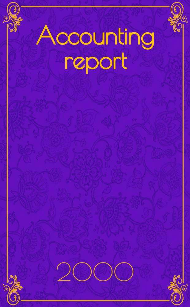 Accounting report