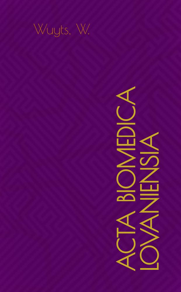 Acta biomedica Lovaniensia : Human airway smooth muscle cells