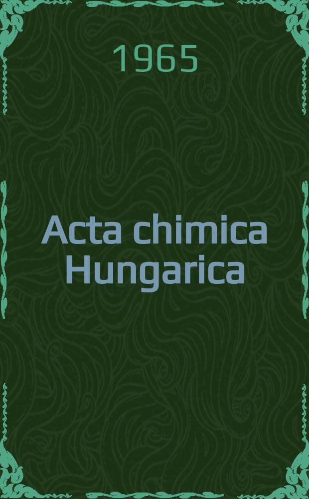 Acta chimica Hungarica : Formerly Acta chimica Academiae scientiarum Hungaricae A j. of the Hung. acad. of sciences. T.44, Fasc.1/2 : Proceedings of the Seventh European peptide symposium, Budapest, Sept.3-8. 1964