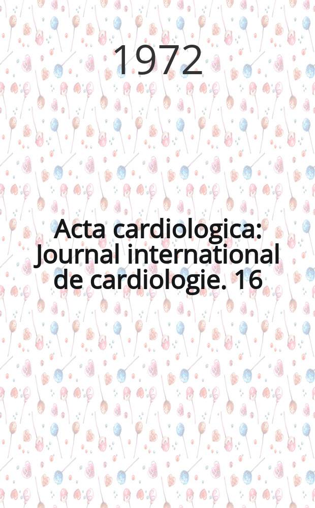 Acta cardiologica : Journal international de cardiologie. 16 : Symposium practolol