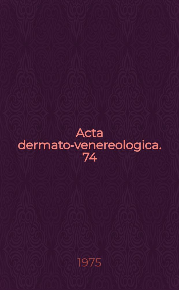Acta dermato-venereologica. 74 : The Therapeutic use of vitamin A acid