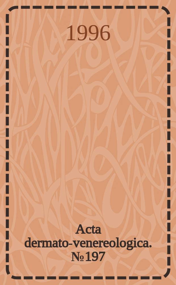 Acta dermato-venereologica. №197 : Cutaneous microdialysis