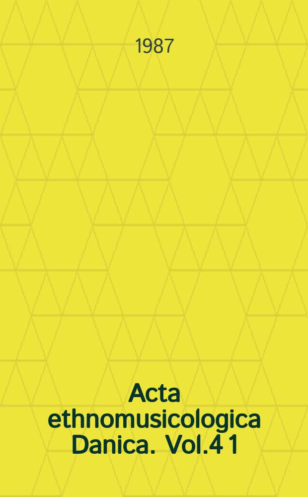 Acta ethnomusicologica Danica. Vol.4[1] : Songs of Bellona Islands (na taungua o Mungiki)