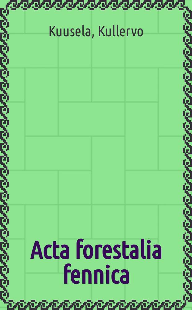 Acta forestalia fennica : Arbeiten den Forstwissenschaftlichen Gesellschaft in Finnland. 72, 5 : Pinotavaraleimikon taksatoriset tunnukset ja niiden vaikutus leimikkoarvioinnin tarkuuten