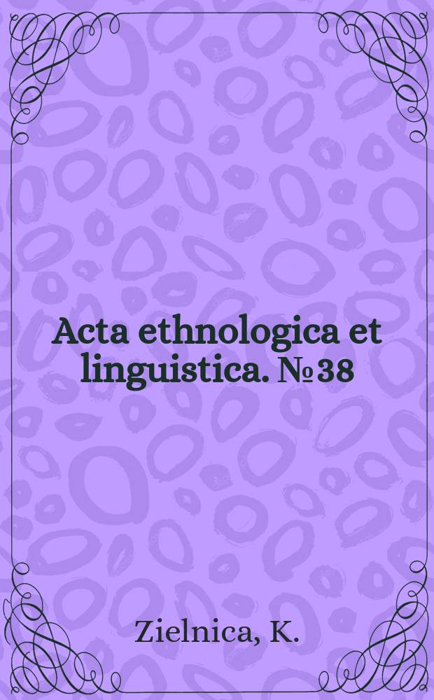 Acta ethnologica et linguistica. №38 : Bibliographie der Ewe in Westafrica