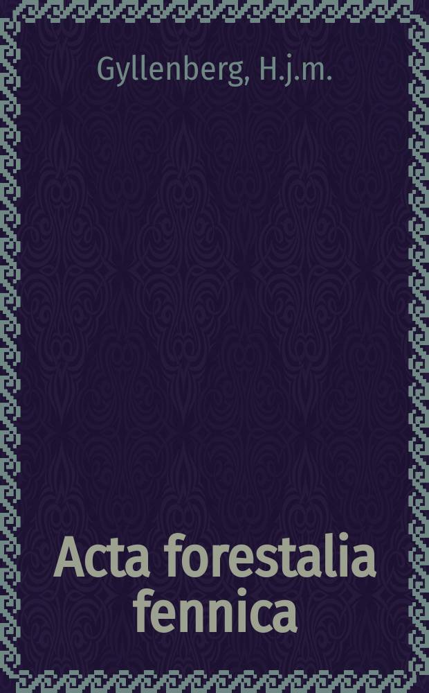 Acta forestalia fennica : Arbeiten den Forstwissenschaftlichen Gesellschaft in Finnland. 62, 2 : Havaintoja eräiden viljelemättömien maatyyppien mikrobiston koostumuksesta