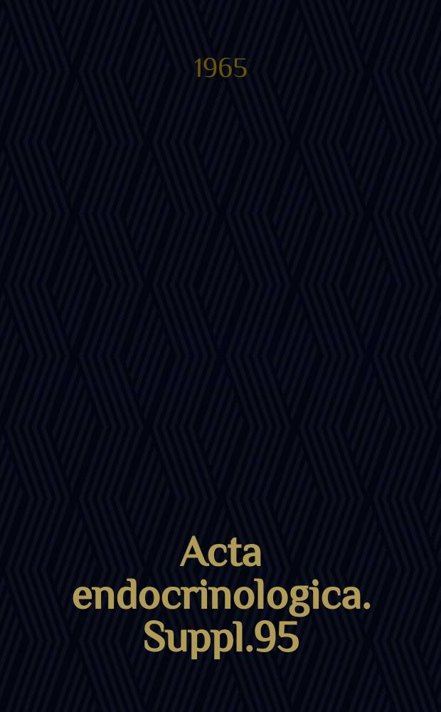 Acta endocrinologica. Suppl.95 : Calcium and citrate in the thyroids of male CFN rats