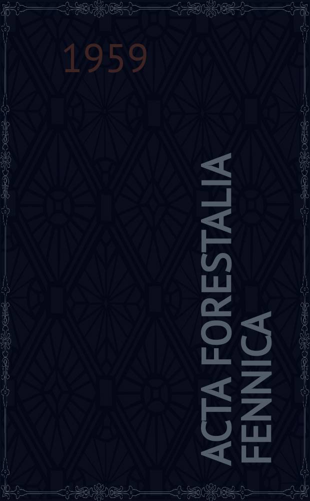 Acta forestalia fennica : Arbeiten den Forstwissenschaftlichen Gesellschaft in Finnland. 71, 4 : Möjligheterna att med hjälp av bidrags metoden bedöma skogsbrukets resultat och rantabilitet