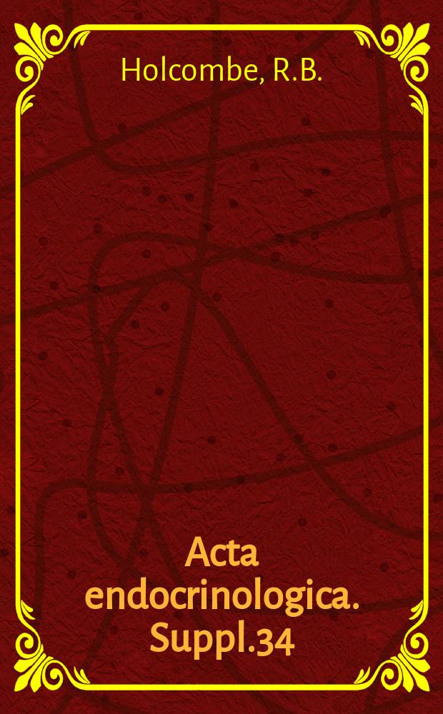 Acta endocrinologica. Suppl.34 : Investigations on the urinary excretion of "reducing corticoids" in cattle and sheep