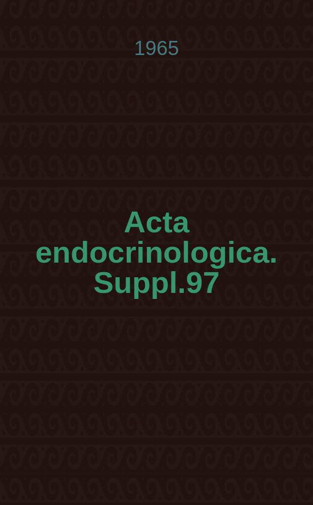 Acta endocrinologica. Suppl.97 : Effects of extirpation of the epiphysis cerebri in 6-day chick embryos