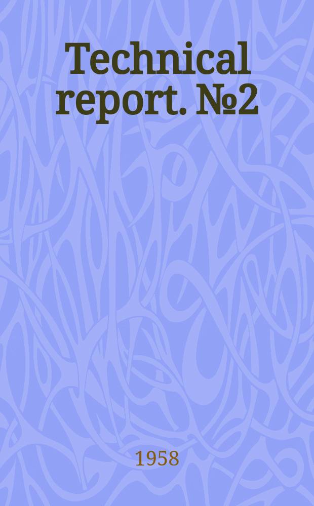 Technical report. №2 : Summary of Proceedings at International Symposium on Electricity in the Tropics