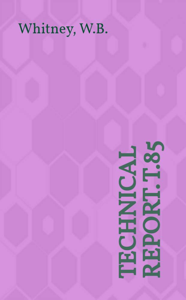 Technical report. T.85 : Performance and post arc resistance of E.R.A. Side blast baffle circuit breaker in heavy current tests