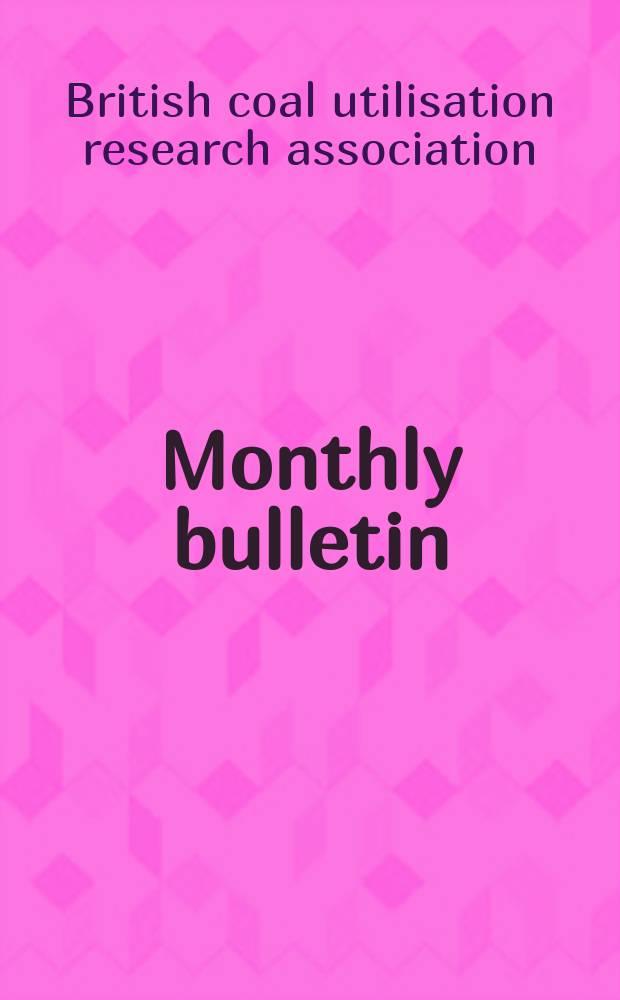 Monthly bulletin