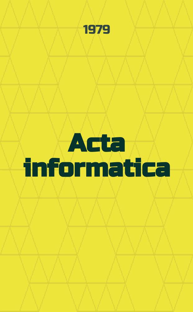 Acta informatica