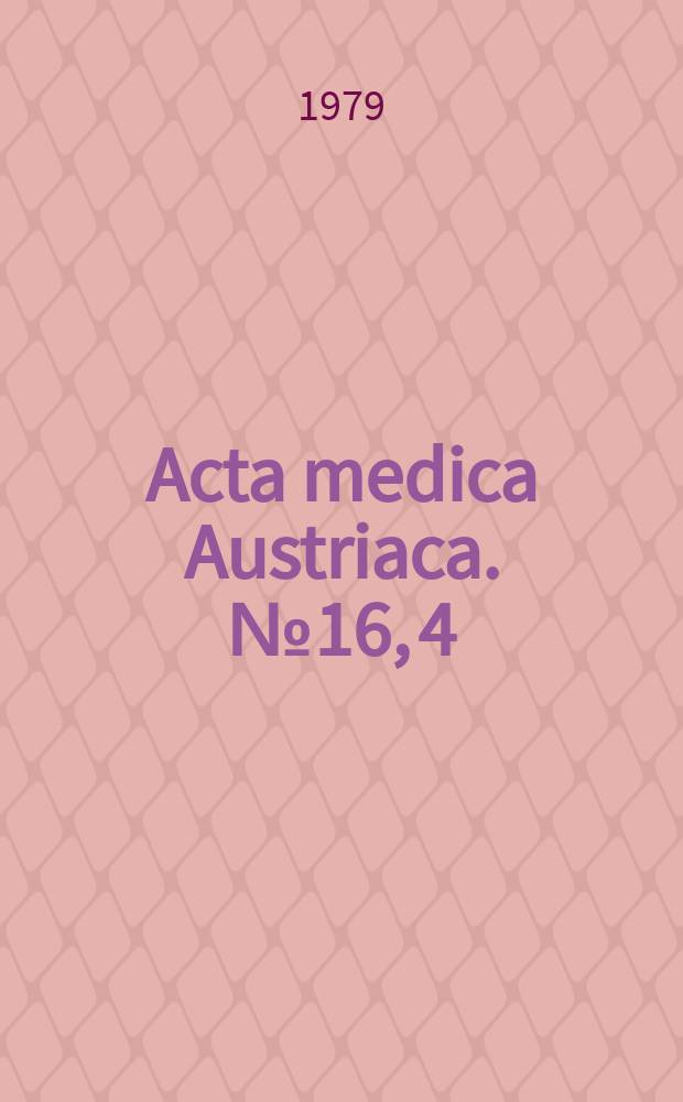 Acta medica Austriaca. №16, 4 : Symposium des Arbeitskreises für Osteologie