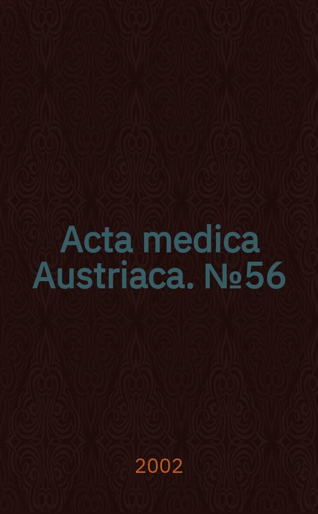 Acta medica Austriaca. №56 : Diabetes-Infobus, Aktion (1999; Österreich). Auswertberich über ...