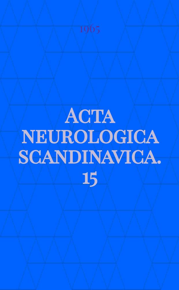 Acta neurologica scandinavica. 15 : The topography of plaques in multiple sclerosis