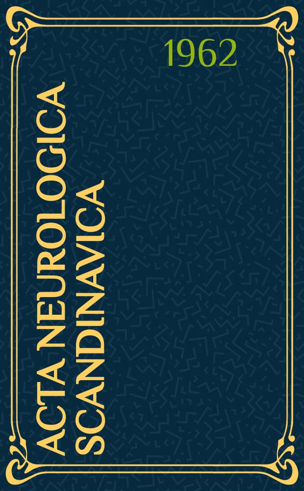 Acta neurologica scandinavica : Studies on the blood-brain barrier ...