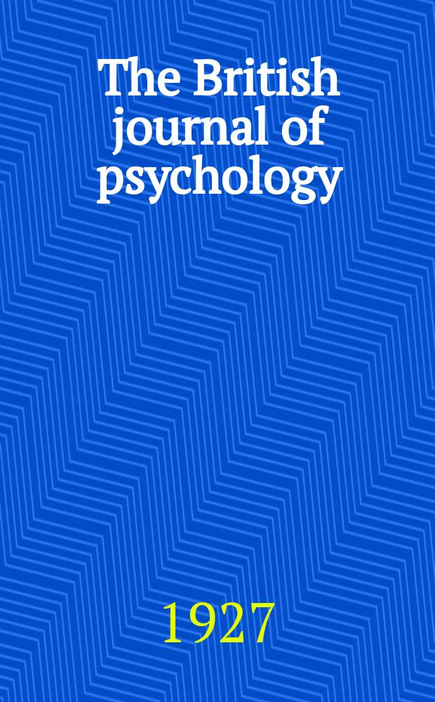 The British journal of psychology : Monograph supplements. 11 : The phenomenology of acts of choice