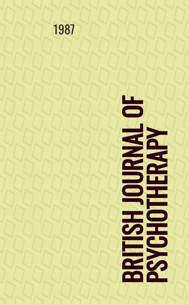 British journal of psychotherapy