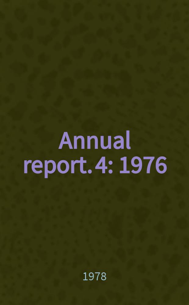 Annual report. 4 : 1976/1977