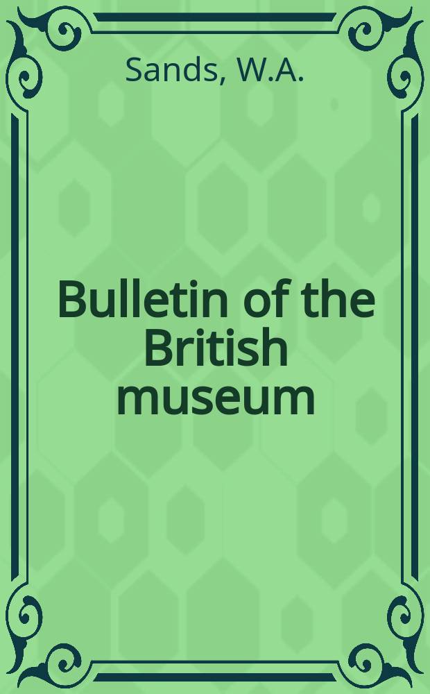 Bulletin of the British museum (Natural history). 18 : The soldierless termites of Africa (Isoptera: Termitidae)