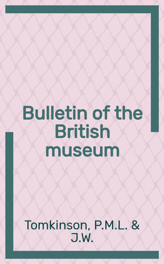 Bulletin of the British museum (Natural history). Vol.3, №4 : Eggs of the Great auk