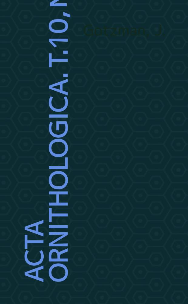 Acta ornithologica. T.10, №3 : Remarks on ethology of the Red-backed Shrike, Lanius collurio L.-nest defence and nest desertion