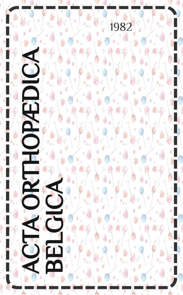 Acta orthopædica Belgica : Organe offic. de la Soc. belge d'orthopédie et de chirurgie de l'appareil moteur. T.48, Fasc.3 : Sport medicine of the knee joint