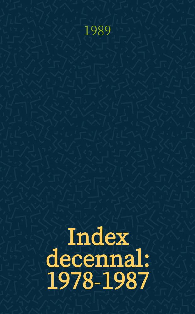 Index decennal : 1978-1987 : Vol.44-53