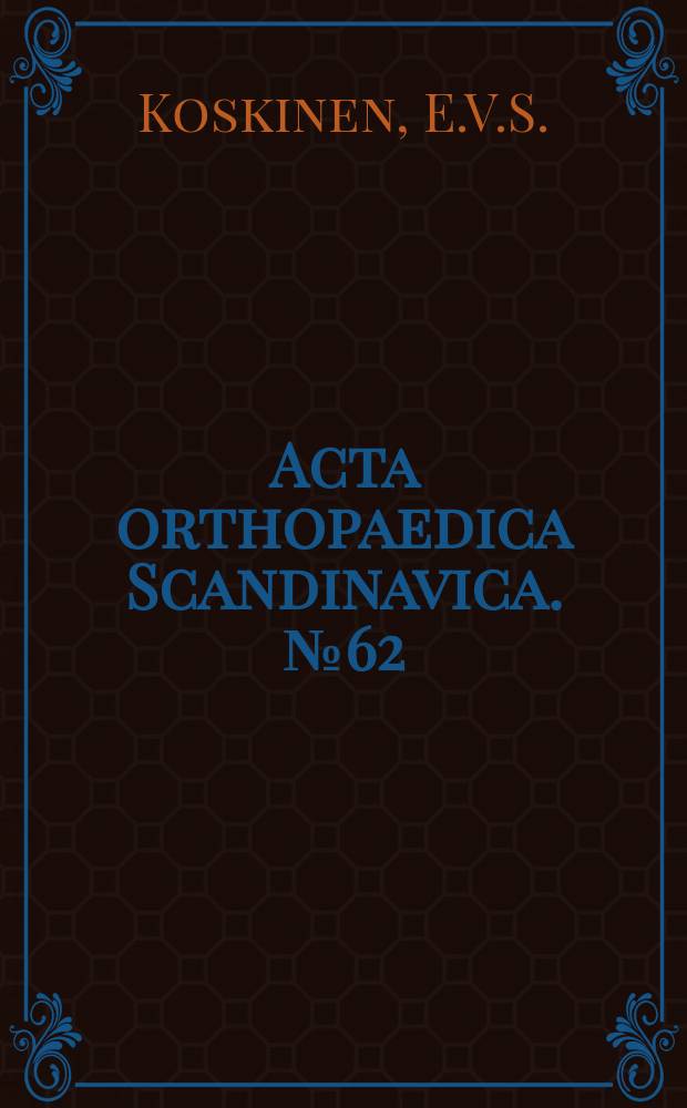 Acta orthopaedica Scandinavica. №62 : The effect of growth hormone and thyrotropin on hyman fracture healing