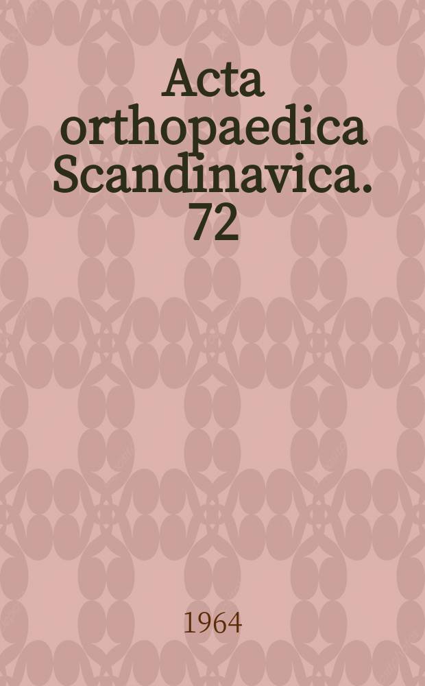 Acta orthopaedica Scandinavica. 72 : Treatment for tuberculosis of the spine