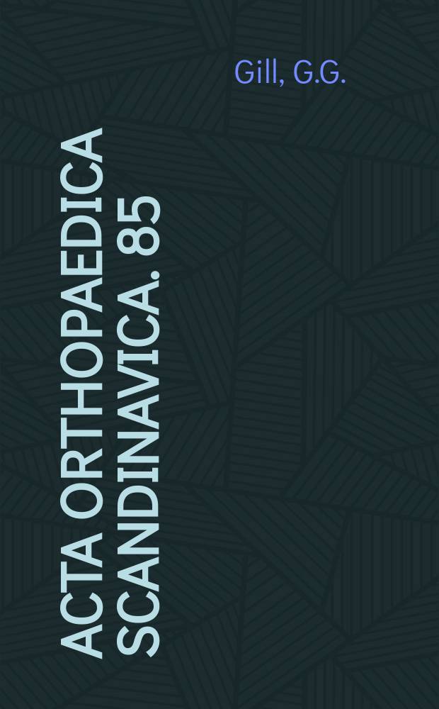 Acta orthopaedica Scandinavica. 85 : Surgical treatment of spondylolisthesis without spine fusion