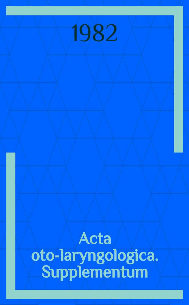 Acta oto-laryngologica. Supplementum : Ultrasonic examination of the paranasal sinuses